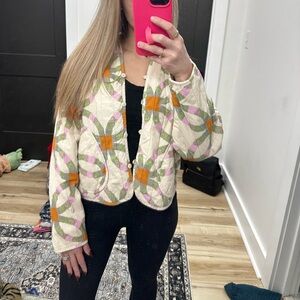 Universal Thread quilt crop jacket quilted liner coat size xs